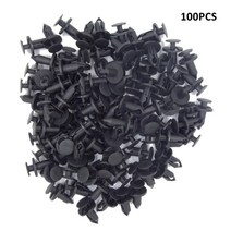 휀더 머드가드 100pcs 플라스틱 펜더 클립 바디 리벳 클립 자동차 도어 클립 패널 오디오 비디오 대시 보드 분해 키트 설치 프로그램 pry 도구