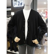 티아이포맨 티아이포맨 22 S/S 블랙 구멍조직 오버사이즈 가디건 M222MSW504 BK (P001942172)