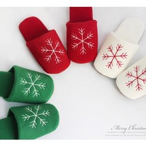 [iswas] [콩지] 눈꽃자수 슬리퍼