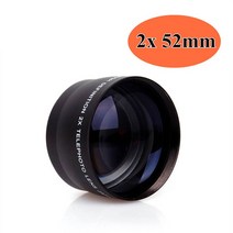 망원렌즈 2X 52mm 고속 망원 Nikon AF-S DX 18-55mm AF-S 55-200mm Canon Sony, 단일옵션