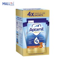 호주 명품 분유 압타밀 Aptamil Gold+ 골드 플러스 3단계 스틱형 파우치 휴대용 38g X 4개입 사셰
