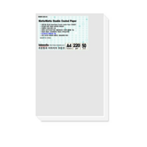 양면 무광택 잉크젯 전용지 220g, A4, 100매