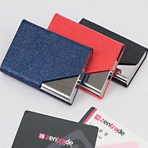 휴대용 명함 수납 함 보관 정리 케이스 지갑 카드 자석 심플 비즈니스 집 파우치 홀더 선물 고급스러운 디자인 포켓 첩 개폐형 회사 사업 영업, 색상, 파랑