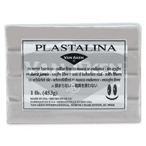 전문가용 유점토 Plastalina 453g Van Aken, 회색(Gray)