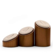 원목쇼케이스 3PCS Wooden Ring Display Stand Jewelry Organizer With Microfiber Round Rack Racks For Showcas