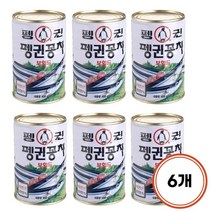 펭귄 꽁치보일드 통조림, 400g, 6개