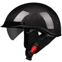 반모헬멧 바이크헬멧 소두핏 클래식 레트로 DOT Carbonfiber 오토바이 독일 Casco 일본식 모토 오픈 하프 페이스 헬기 바이커 파일럿 맨, 8.b2 - XXL