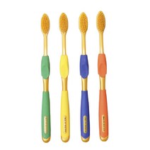 고급 금모 금 칫솔 골드 기능성 치솔 4p, 4색혼합 1세트