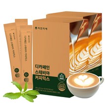 자연지애 디카페인 스테비아 커피믹스 10.3g x 30스틱 / 당류 0g 콜레스테롤 0g 트렌스지방0g, 2개, 30개입