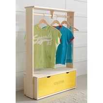 핀란드 소나무원목 베이비 낮은서랍 옷 행거장 / 어린이 쥬니어 공주 옷장