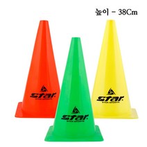 스타 칼라콘 38Cm 노랑 빨강 녹색 SA304