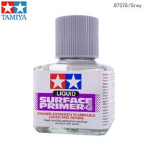 방수페인트타미야 87075 (회색)/87096 (흰색) 액체 표면 프라이머 40ml 건담 모델 취미 빌딩 페인팅 DIY, 02 87075