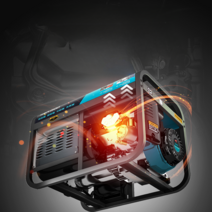 유차이 3/5/6/8/10KW 소형 가솔린 발전기 휴대용 단상 220V 3380V 야외, 6.5kw전기시동이중전압+가솔린모델