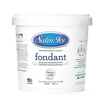 사틴 아이스 바닐라 화이트 폰단트 907g, 1개