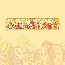 건축 제도 용품 Mr.paper 4 스타일 카와이 소녀 눈금자 창조적인 만화 귀여운 손 계정 학생 사무실 제도 용, 04 D