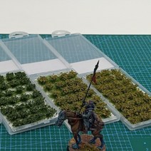수풀 모형 디오라마 건축미니어쳐 DIY 스몰월드 28p 나무 재료 꾸미기 셀프 직접 만들기 테라리움 조경모형 화분장식 3D 군사 재현 인테리어 모델하우스 공예소재 빈티지(옐로그린)