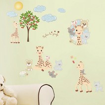 지라프 공간 어린이집 아이방 DIY 데코 시트 소피 더 시트지/셀프인테리어/인테리어/어린이집/유아원유치원/초등학교/학교/아이방/DIY