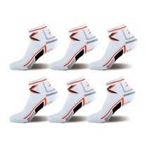 XPD 논슬립 양말 6족 남성용 여성용 스포츠양말, 여성용(오렌지6족)