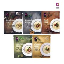 [모비딕컴퍼니] 간편식스프 닭곰탕 돼지국밥 식당재료 삼계탕 감자탕 동태탕 간식 식자재, 넥시&아리&코스▶ 청정원 우리쌀 크림수프60g 3인분용, 넥시&아리&코스▶ 쇠고기크림수프