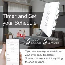 자동블라인드 커튼 거실 창문 ZigBee RF 스마트 터치 롤러 블라인드 셔터 홈 앱 무선 제어 릴레이 상태 alexa와 작동