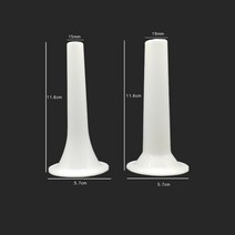 소시지 만들기 깔때기 스터퍼 필러 소시지 케이싱 메이커 튜브 베이스 5.7cm 가정용 수동 고기 소시지 케이싱 와플, 베이스 5.7cm x15 19mm