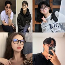 남자 뿔테 안경테 블루라이트 차단 안경