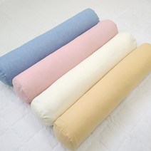 도르르 메밀 경추베개 낮은 숙면 수면 수건 원통 원형 경추 목베개, 아이보리