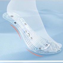 FOOT 실리콘 운동 마그네틱 발 자석 지압 겅강 깔창, 여성용