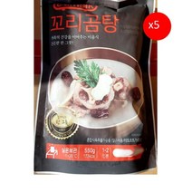 꼬리곰탕(청우 570g)5개 소꼬리 꼬리곰탕맛집 이푸꼬리곰탕 이푸곰탕 즉석탕 간편식 설렁탕과곰탕 즉석요리, 570g, 5개