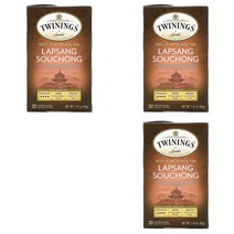Twinings 100% 순수 홍차 랍상소우총 20티백 40g 3팩
