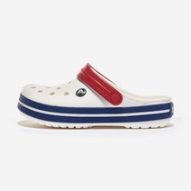 국내매장용 크록스 크록밴드 CROCBAND WHITE / BLUE JEANS 화이트 블루 CRS11016 공용 슬리퍼 패션 라이프스타일