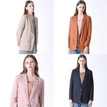 리스트 감도있는 원버튼 베이직 린넨100프로 자켓