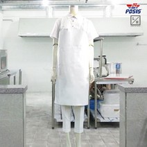 [포시스] 양면방수 H형앞치마 중 단체 식당 주방 급식 위생 작업앞치마 앞치마, 1개, 네이비