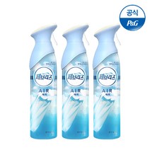 페브리즈 에어 맑은하늘바람향 실내 탈취제 본품, 275ml, 3개