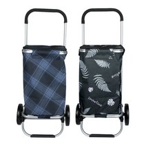 원스타임 리빙아이 유럽풍 핸드 럭셔리 쇼핑카트 장바구니 캐리어 시장가방 직수입 인쇄가능, 스노우, 스노우