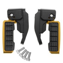 베스파 GTS300 용품 오토바이 접이식 리어 페달 세트 GTS 300 2008 용 MTKRACING 액세서리, Golden