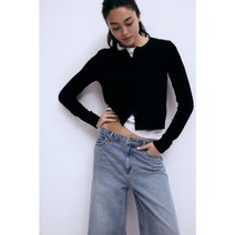 [국내발송] H&M 에이치엔엠 여성 파인 니트 가디건 블랙 0579541001