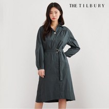 더틸버리 턱 디테일 슬릿 칼라 셔츠 원피스 TM3M0OP02