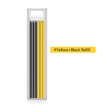 공구 공구세트 드라이버세트 가정용공구세트 수공구세트 리필 리드 및 내장 샤프너가 있는 단단한 목수 연필 스크라이버 목재 바닥 마킹 목공, [08] Yellow Black Refill