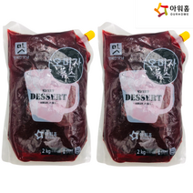 아워홈 오미자주스 2kg x2개