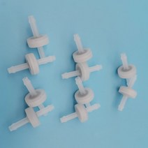 수족관 공기 펌프 PVDF 체크 밸브 편도 비 반환 Viton 다이어프램 10p 오존