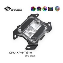 컴퓨터 CPU쿨러 Bykski-마이크로 수로 기계식 버터 플라이 쿨러 CPU 워터 블럭 라이젠 3/5/7/9 AM3/AM4/AM, 01 Black_01 RBW