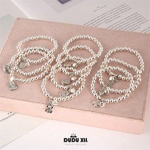 뚜루뚜루[1+1]여성 실버 은 팔찌 심플 데일리 악세사리 모음 P00231 빈티지 선물 행운 소원성취 재물 비휴 물고기 복주머니 주산 코끼리 평안고리 엽전 말 네잎클로버