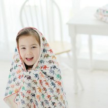 [천삼백케이] [슬립스파] 디자인 블랭킷 북유럽 아기 유아 낮잠 이불 무릎담요, 거즈블랭킷-풀밭의토끼