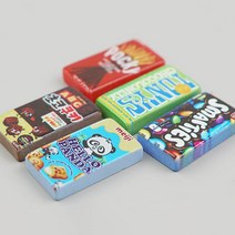 미니어처 파츠 데코 수입과자 모형 초코쿠키 팬다 포키 초콜릿 2.7cm 5종 세트 공예 소재 재료 꾸미기 디오라마 소품