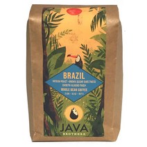 자바 브라더스 브라질 미디엄 로스트 커피 홀빈 Java Brothers Coffee, 2 lbs