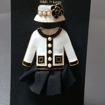 아름쥬얼리 리얼 모자 원피스 브로치