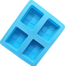 몰드몰 실리콘몰드 - 나뭇잎사각 (4구)