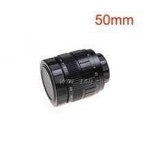 캠코더렌즈 카메라렌즈 Fujian 50mm F1.4 CCTV 렌즈 + 캐논 미러리스 카메라 용 C 마운트 링 EOS M (검정색, 01 캐논