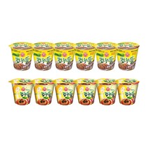 오뚜기 컵누들 매콤찜닭 45.5g 6개 + 컵누들 매콤한맛 37.8g 6개, 1세트